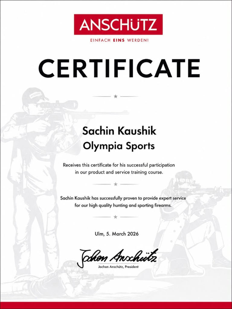 Anschütz Training Certificate